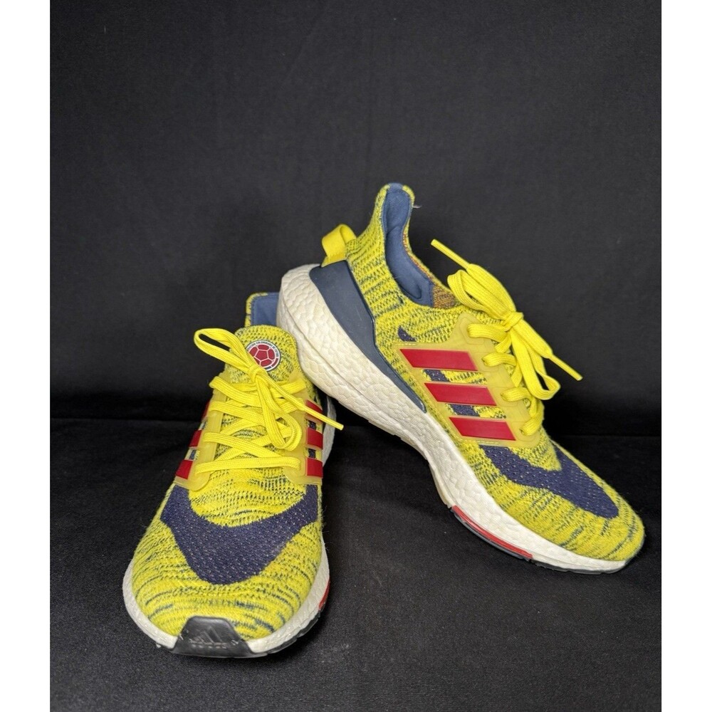 Adidas UltraBoost 21 Columbia National Soccer Team Yellow Navy Men's Size 9